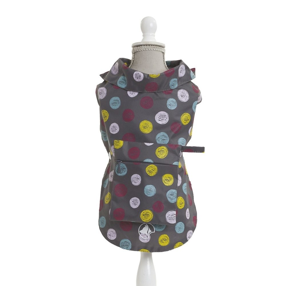 Pláštěnka Grey Dots 35 cm