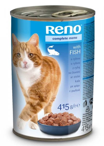 RENO Cat kousky rybí, konzerva 415 g