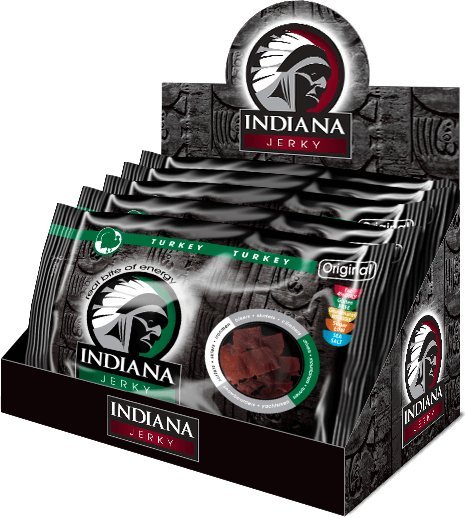INDIANA Jerky krůtí, Original, 500g - display