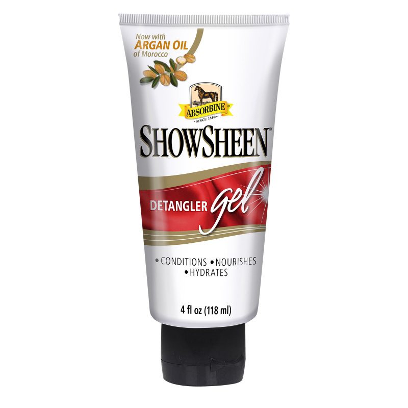 Absorbine ShowSheen Gelový Rozčesávač pro velmi zacuchané žíně a ocas, lahvička 118 ml