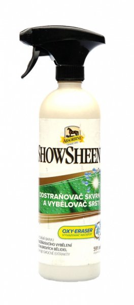 Absorbine ShowSheen Odstraňovač Skvrn a Vybělovač Srsti, lahev 591 ml
