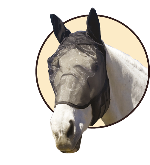 Absorbine Ultrashield EX maska proti hmyzu s ušima, velikost Malý kůň (small horse)