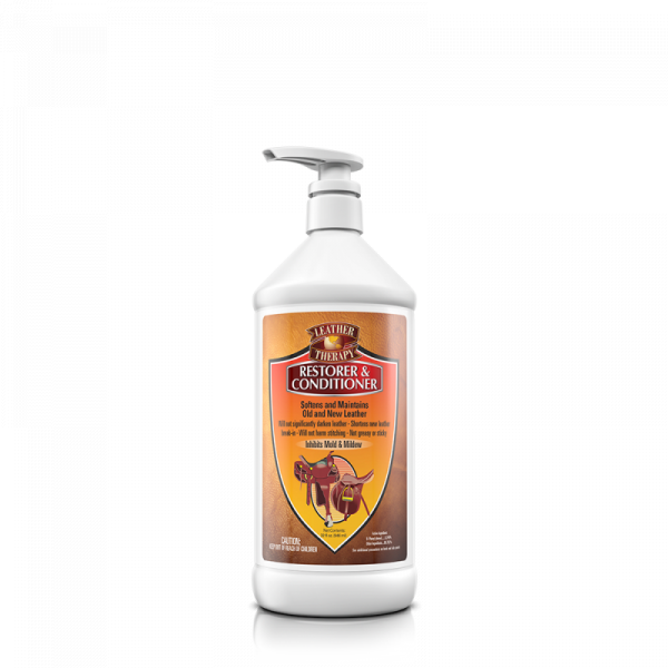 Absorbine Leather Therapy Restorer and Conditioner, účinný renovátor kůže pro vaše kožené vybavení, lahev 473ml