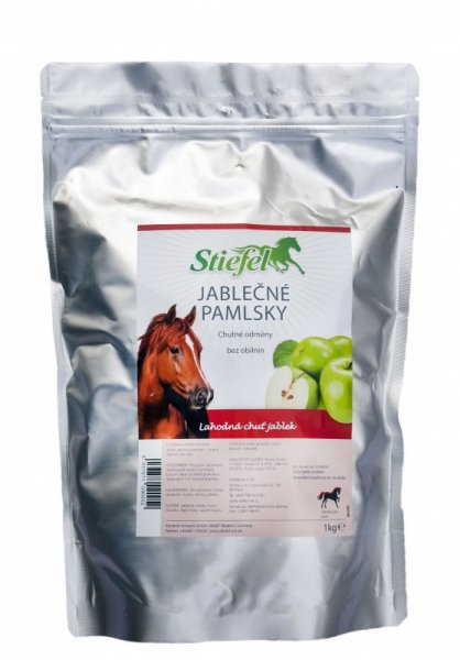 Stiefel Jablečný pamlsek, chutná a zdravá odměna pro koně, sáček 1 kg