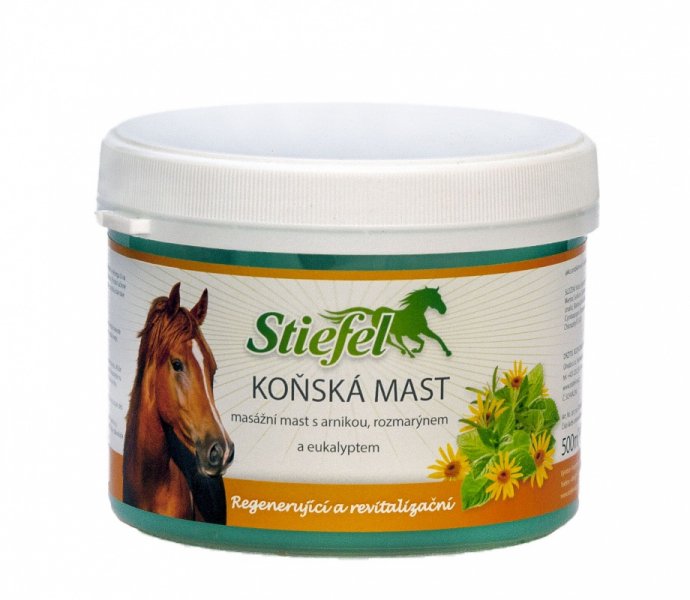 Stiefel Koňská mast, regenerující a revitalizující přípravek pro namožené svaly a klouby, balení 500 g