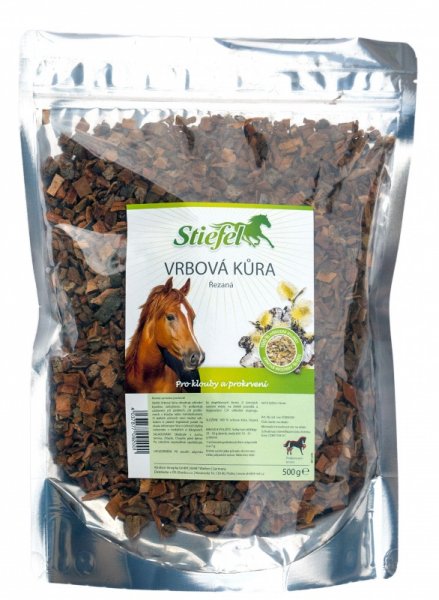 Stiefel Vrbová kůra, dobrá pro klouby a prokrvení, působí proti bolesti a zánětu, čistě přírodní produkt, sáček 500 g