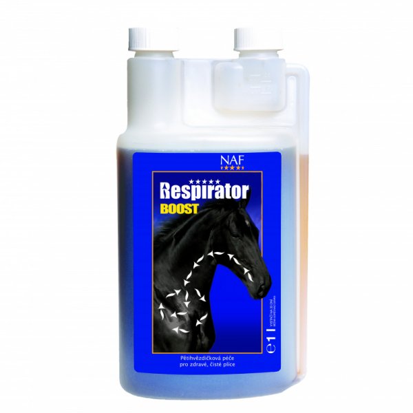 NAF Respirator boost pro rychlou pomoc při dýchacích obtížích, láhev s dávkovačem 1000 ml