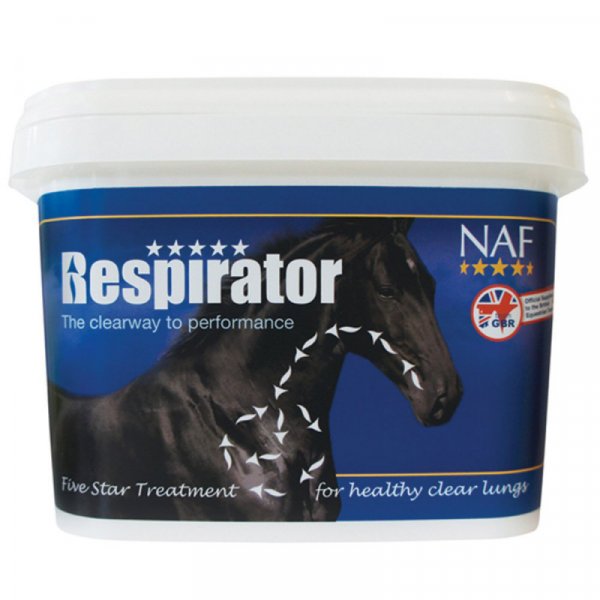 NAF Respirator powder (prášek), pomoc při potížích s dýcháním, kyblík 1 kg