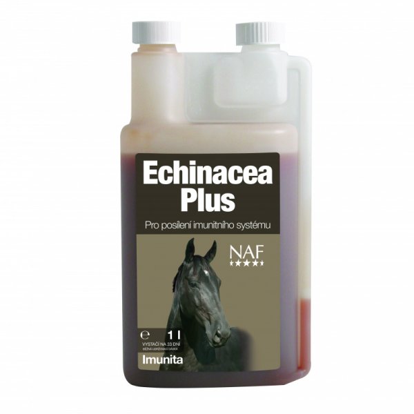 NAF Echinacea plus, tekutá podpora imunitního systému s přírodním vitamínem C, láhev s dávkovačem 1000ml
