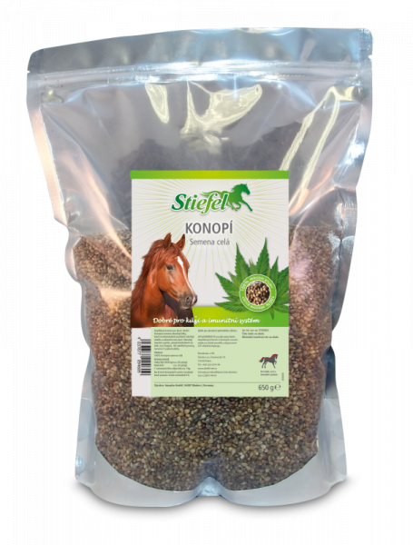 Stiefel Konopná semena pro zdravou srst i imunitu, sáček 600 g
