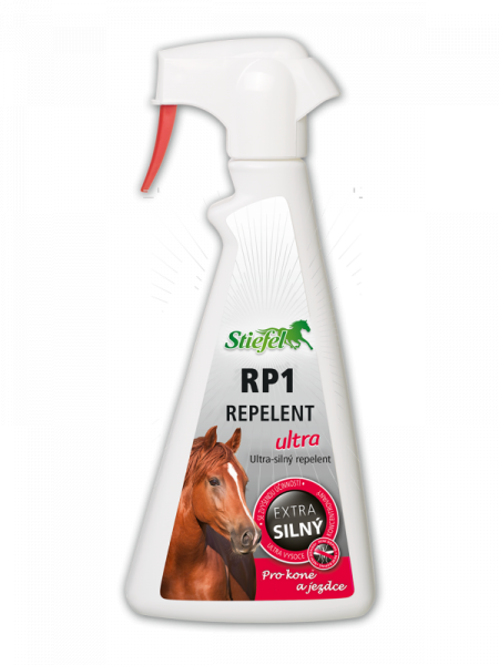 Stiefel Repelent RP1 Ultra pro koně a jezdce, láhev s rozprašovačem 500 ml