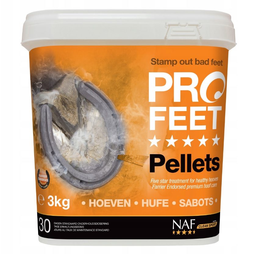 NAF Pro feet pellets pro zdravá kopyta s biotinem 3kg