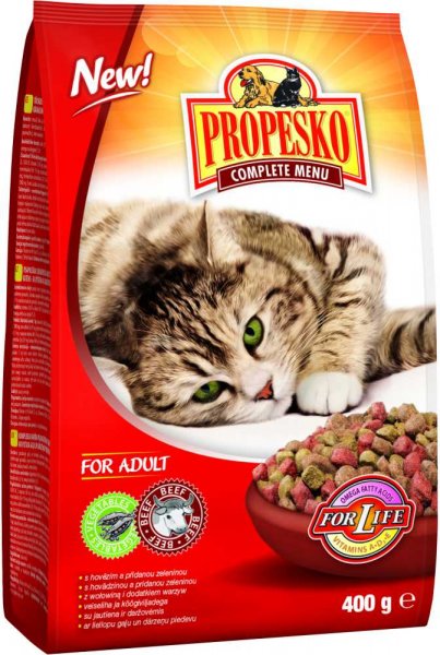 PROPESKO granule CAT hovězí se zeleninou 400g