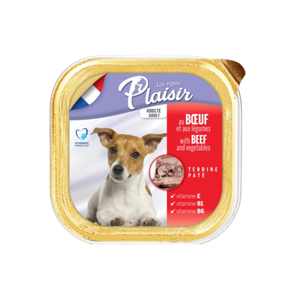 Plaisir Adult Dog hovězí zelenina 300 g