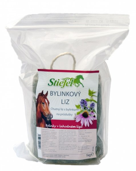 Stiefel Bylinkový liz, koňské lízátko s bylinkami na průdušky, balení 1 kg