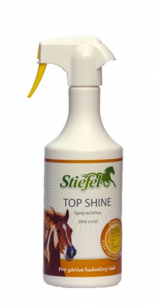 Stiefel Top shine Aloe vera pro svěží hedvábný lesk vašeho koně s Aloe, láhev 750 ml