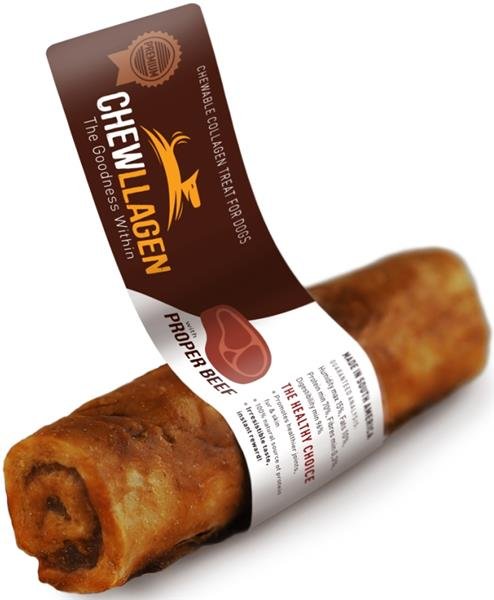 Chewllagen, hovězí rolka 12 cm