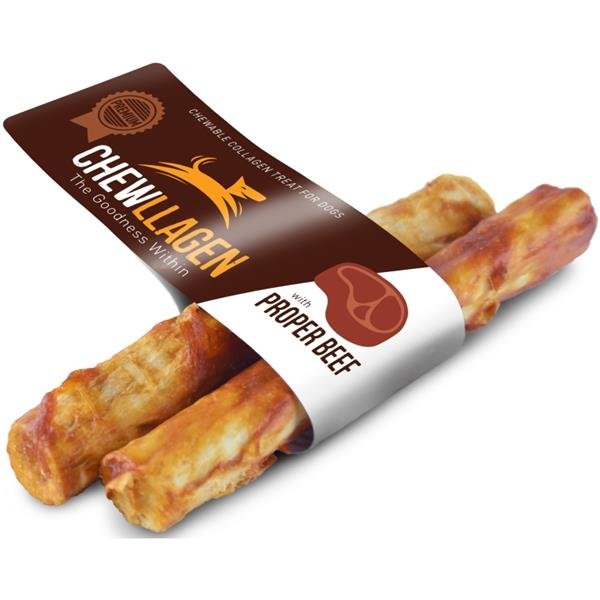 Chewllagen, hovězí rolky, 12 cm, 2 ks
