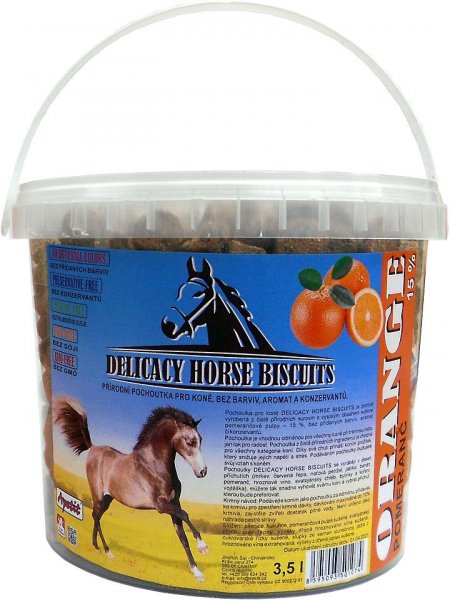 Apetit - DELICACY HORSE BISCUITS - ORANGE 3,5 l