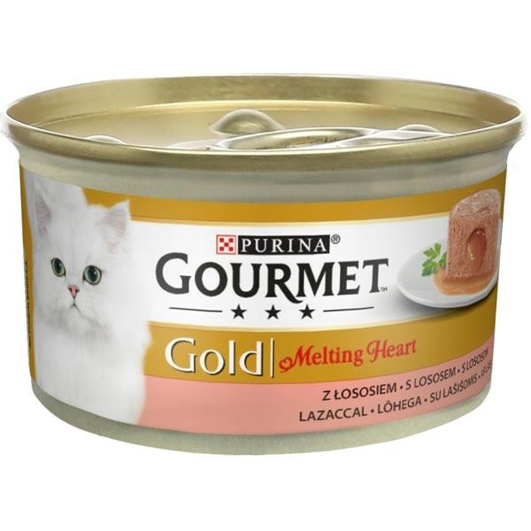 Gourmet Gold cat konz.-Melting heart paštika losos 85 g