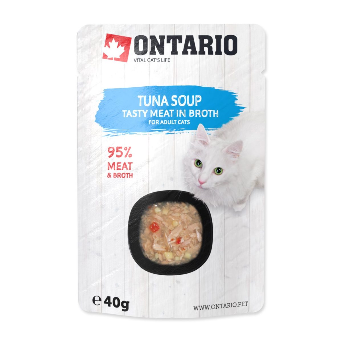 ONTARIO Cat Soup Tuna with vegetables 40g