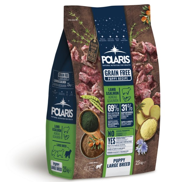 Polaris GF pes Puppy Large jehně, losos 2,5kg