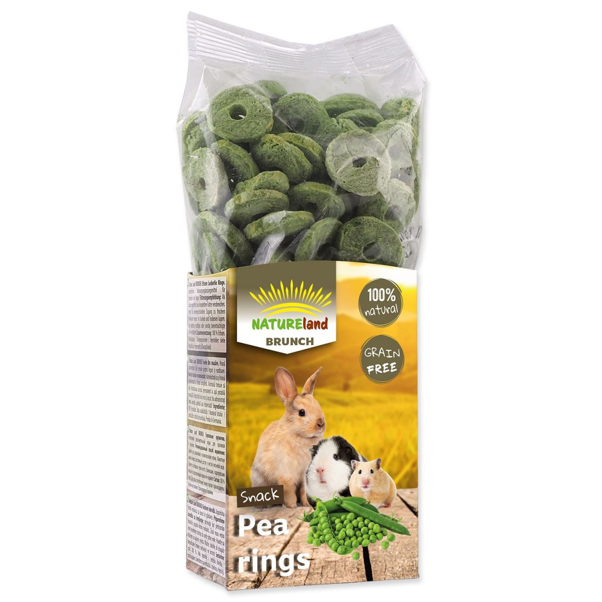 Pochoutka NATURE LAND Brunch hráškové kroužky 100g