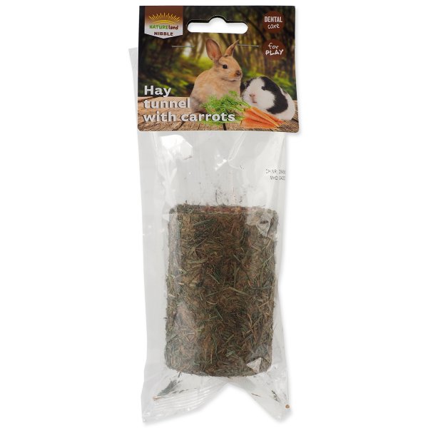 Tunel NATURE LAND Nibble ze sena plněný mrkví 125g