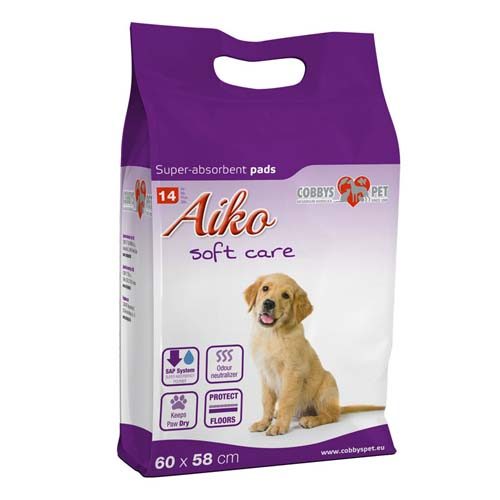 Podložka absorbční pro psy Aiko Soft Care 60x58cm 14ks