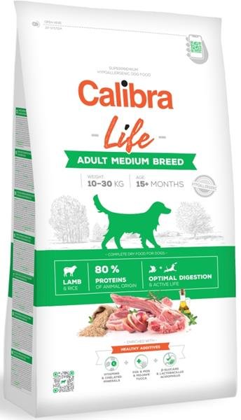Calibra Dog Life Adult Medium Breed Lamb 12kg