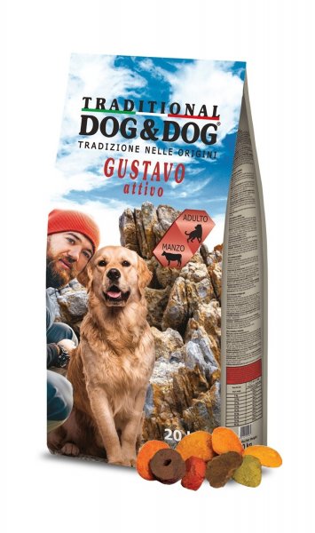 Dog & Dog Gustavo Active Beef 20 kg