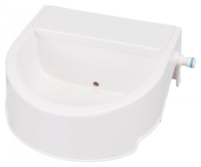 Automatické venkovní pítko na vodu, 1,5l/ 24 x 10 x 23 cm, bílá