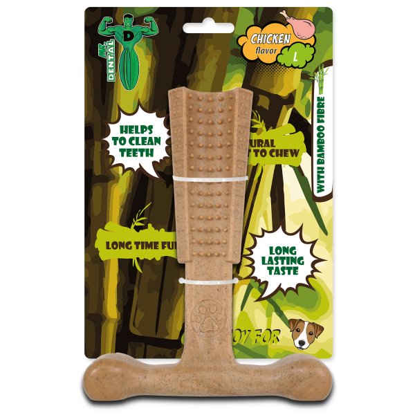 Hračka Mr.DENTAL žvýkací bambone kladivo kuřecí L