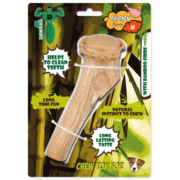 Hračka Mr.DENTAL žvýkací bambone parůžek kuřecí M