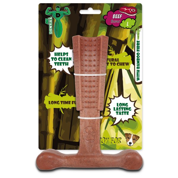 Hračka Mr.DENTAL žvýkací bambone kladivo hovězí L