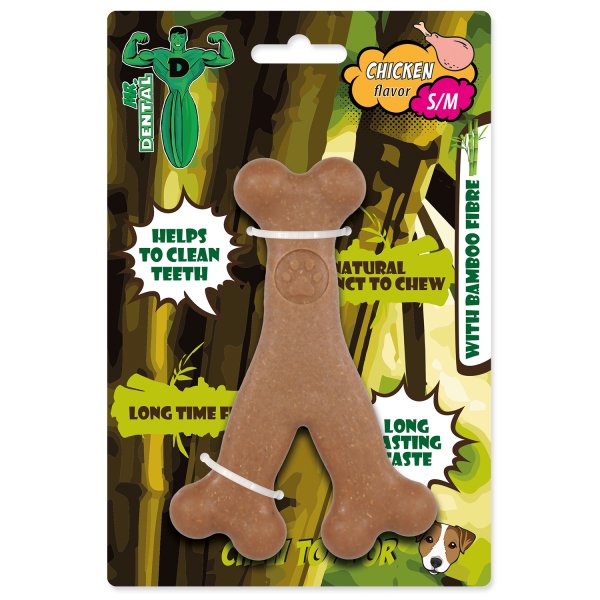 Hračka Mr.DENTAL žvýkací bambone ypsilon kuřecí S/M