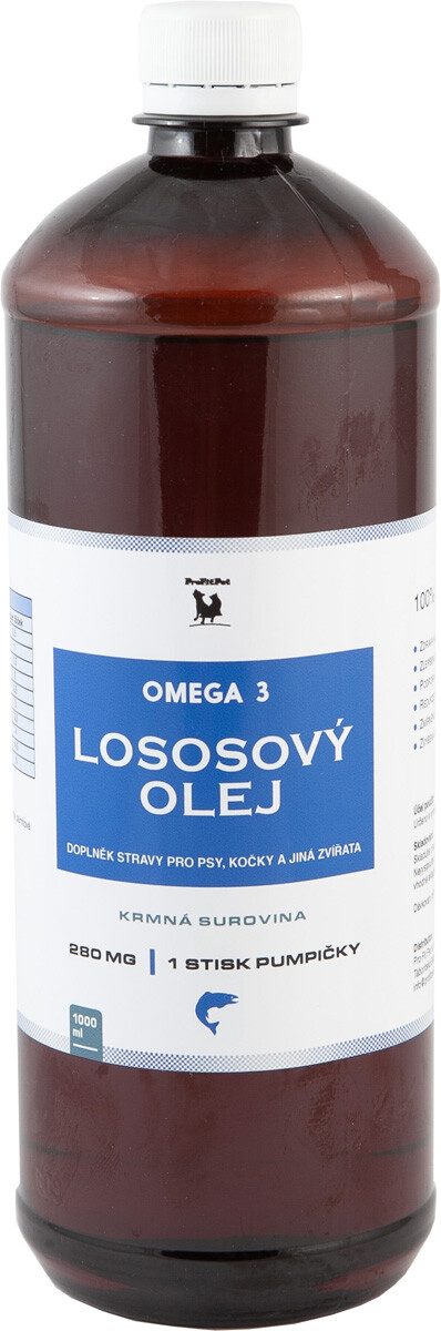 Lososový olej 100% surový ProFitPet 1l