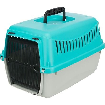 Capri transportní box, XXS: 26 x 25 x 39cm, tyrkys/světle šedá