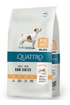QUATTRO Dog Dry Premium Mini Adult Drůbež 7kg