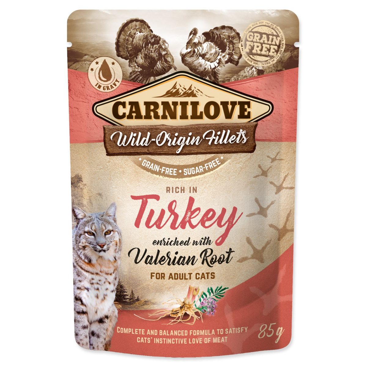 Carnilove Cat Pouch Turkey Enriched & Valerian 85g