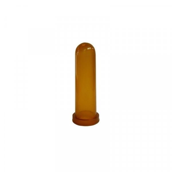 Cucák napájecí pro telata z přírodního kaučuku, hnědý průhledný, 100 mm