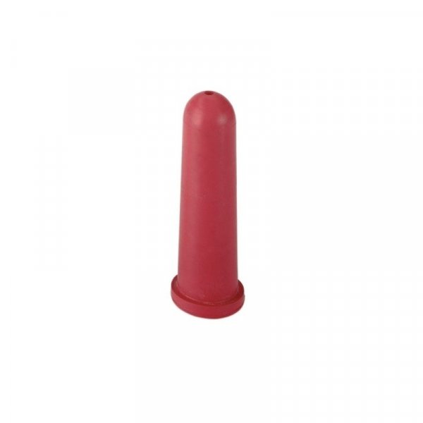 Cucák super napájecí pro telata, červený, 100 mm, kulatá díra, 4 mm
