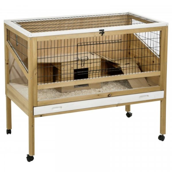 Kerbl Klec pro králíky a hlodavce INDOOR DELUXE, jednopatrová, 113 x 60 x 92 cm