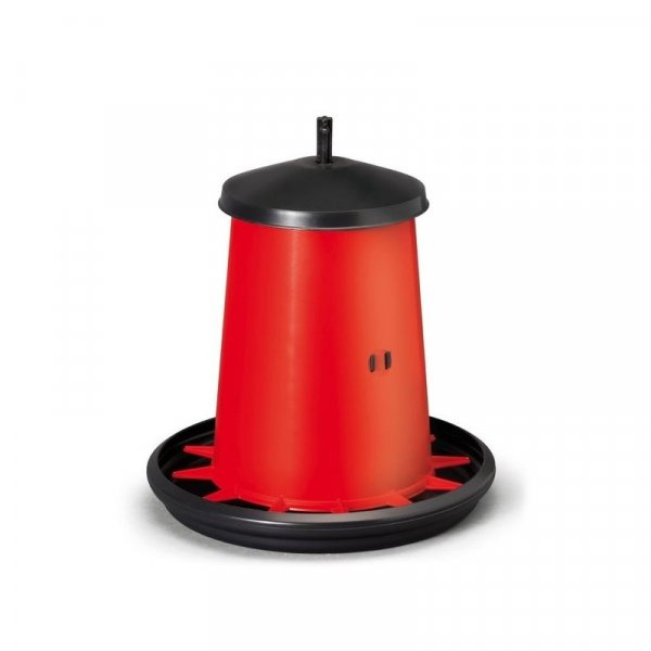 Automat krmící závěsný, krmítko pro drůbež plastové nastavitelné, 20 L