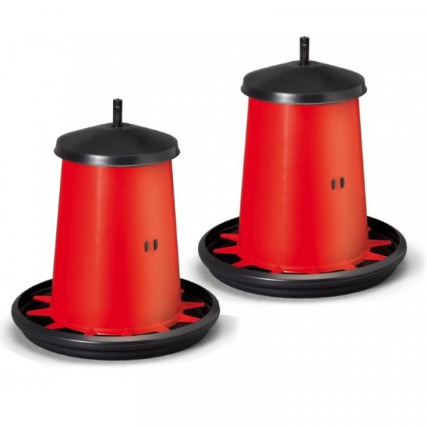 Automat krmící závěsný, krmítko pro drůbež plastové nastavitelné, 5 kg