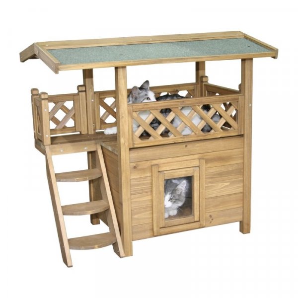 Pelíšek - bouda pro kočky LODGE, 77x50x73cm