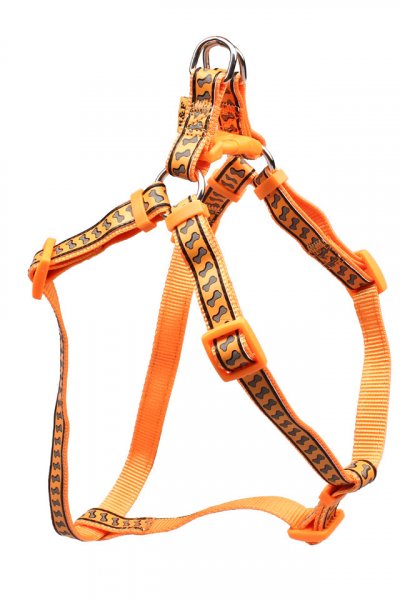 Popruhový kšír REFLEXNÍ KOSTIČKY - 18416K oranžová, č.5-6, 25xOH 58-90