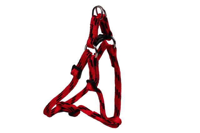 Popruhové kšírky barevno - černé, NYLON - 18411B/Č červeno-černá, 10xOH 27-41