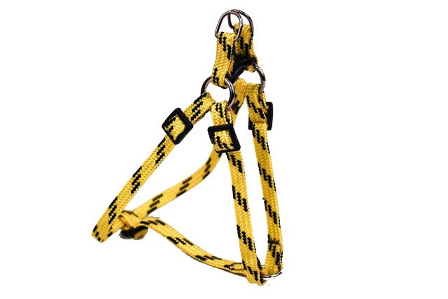 Popruhové kšírky barevno - černé, NYLON - 18411B/Č žluto-černá, 10xOH 27-41