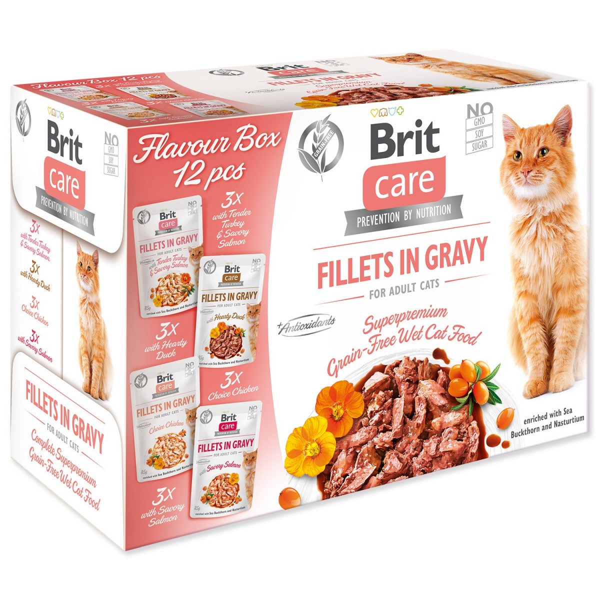 Brit Care Cat Flavour box Fillet in Gravy 12 x 85 g